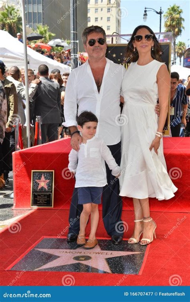 Simon Cowell, Lauren Silverman & Eric Cowell In London