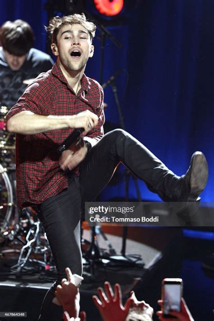 Singer Max Schneider performs during an event unveiling the New York Jets new NFL football uniforms, in New York Jets New Uniforms Football, New York, USA - 04 Apr 2019