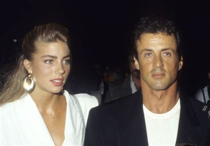 sly stallone and jennifer flavin swim in italy