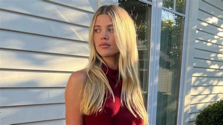 Sofia Richie In A Red Bikini Top