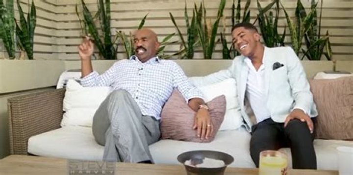 Steve Harvey Wynton Harvey Taylor Gordon strolling down in Saint Tropez. 11 Aug 2019 Pictured: Steve Harvey Wynton Harvey Taylor Gordon. Photo credit: Spread Pictures / MEGA TheMegaAgency.com +1 888 505 6342 (Mega Agency TagID: MEGA481629_035.jpg) [Photo via Mega Agency]