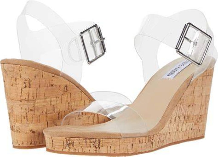 Steve Madden clear wedge