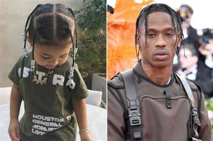 Stormi with Travis Scott