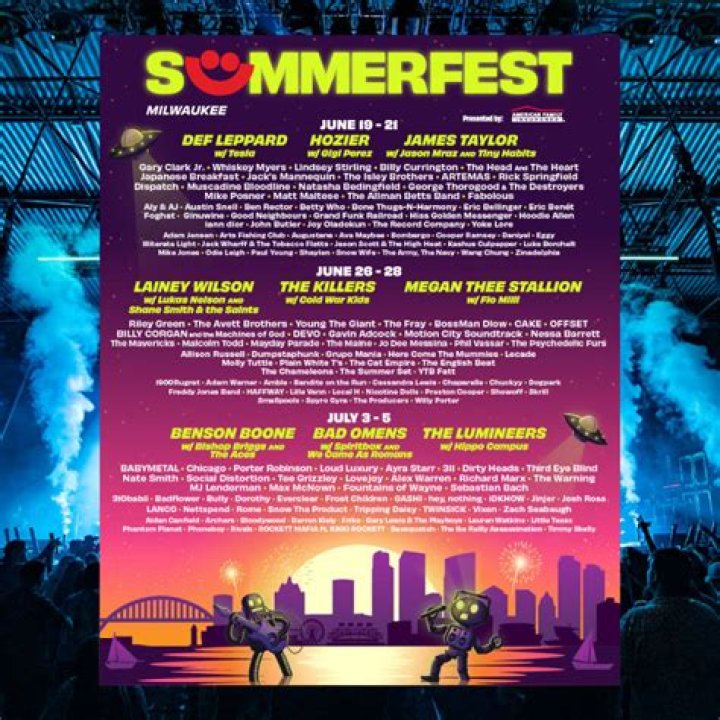 Summerfest Music Festival, Day 11, Milwaukee, USA &ndash; 09 Jul 2017