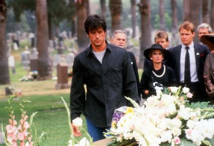 Sylvester Stallone and son Sage in a scene from 'Rocky V.'