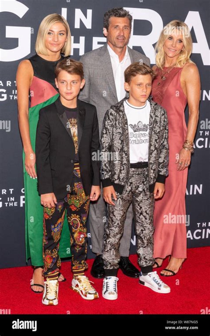 Tallula Fyfe Dempsey, Darby Galen Dempsey, Sullivan Patrick Dempsey, Patrick Dempsey, Producer, Jillian Fink Twentieth Century Fox 'The Art of Racing in the Rain' Los Angeles Premiere at El Capitan Theatre, Los Angeles, CA, USA - 01 August 2019