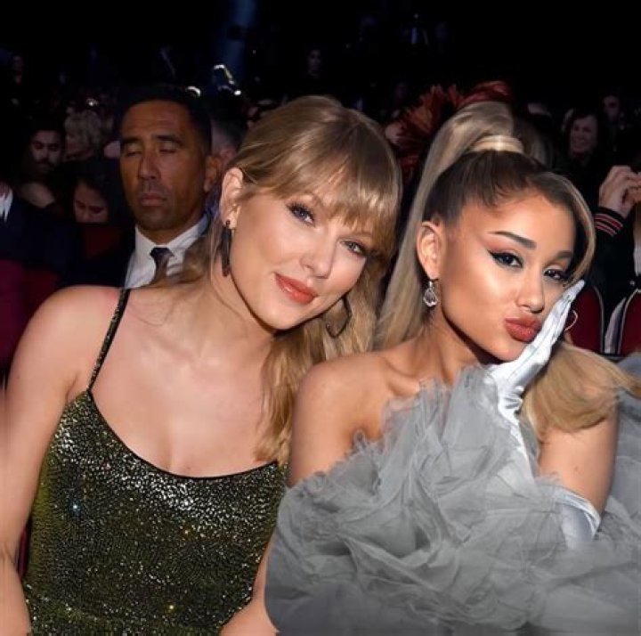 Taylor Swift Ariana Grande Hug Grammys