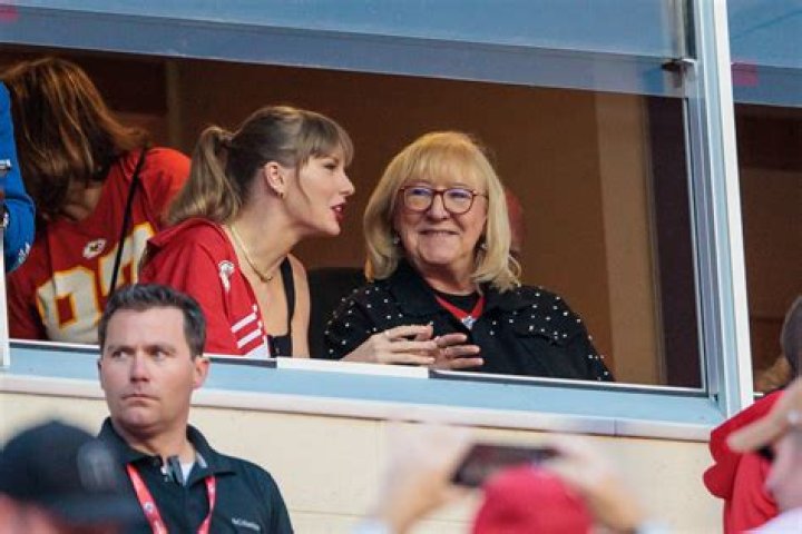 Taylor Swift attending a Kansas City Chiefs game