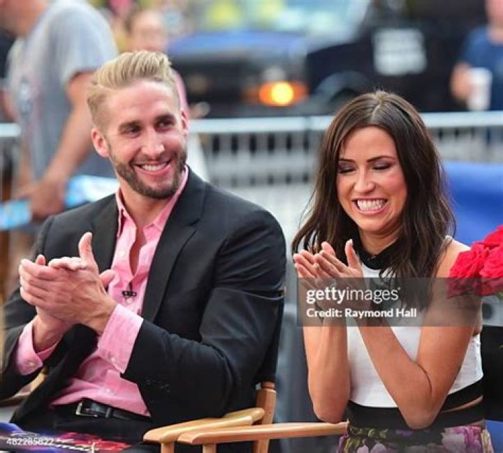 Television personalities Shawn Booth and Kaitlyn Bristowe participate in AOL's BUILD Speaker Series to discuss the reality show, "The Bachelorette", at AOL Studios on Wednesday, July 29, 2015, in New York. (Photo by Evan Agostini/Invision/AP)