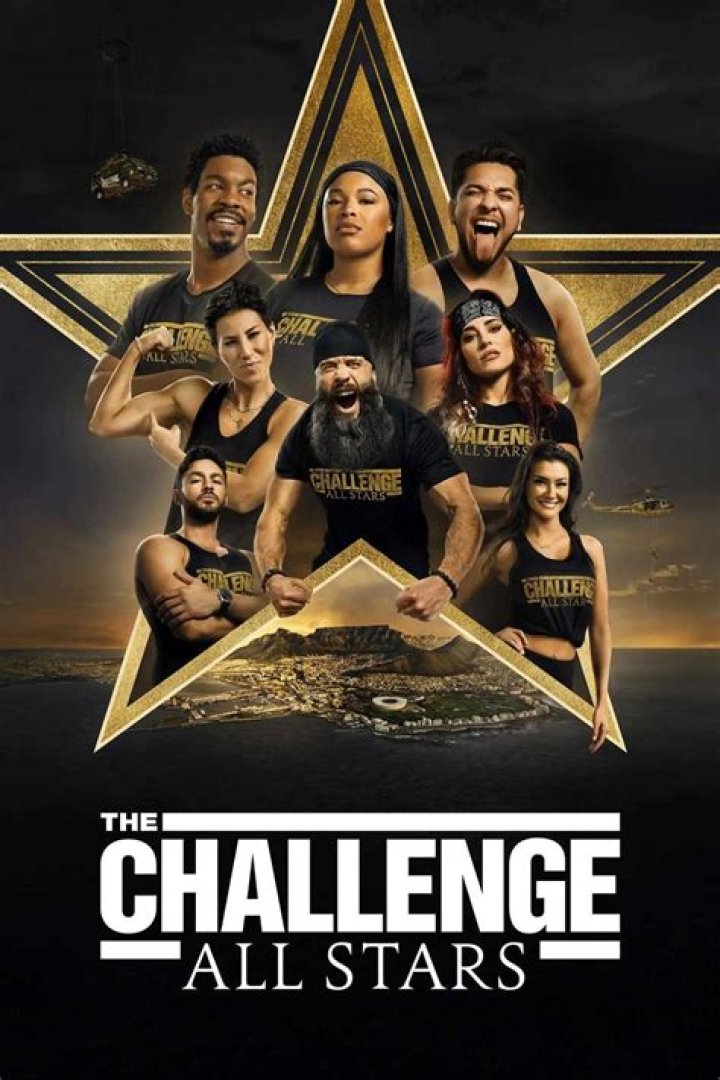 THE CHALLENGE: ALL STARS Season 3 -- T.J. Lavin host of THE CHALLENGE: ALL STARS with the cast: (back row L-R) Nia, MJ, Syrus, LB, Mark, Nehemiah, Tyler, Yes, Darrell, Laterrian, Brad and Melinda (front row, L-R) Roni, Jordan, Kendal, Sylvia, Jennye, Kailah, Cynthia, Tina, Kellyanne, Veronica, Jonna, and Derrick in THE CHALLENGE: ALL STARS season 3 streaming on Paramount+ Photo: Laura Barisonzi/MTV ENTERTAINMENT/Paramount+ &copy;2021 MTVE and CBS Interactive Inc. All Rights Reserved