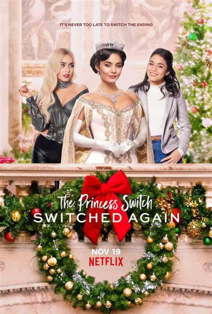 The Princess Switch: Switched Again. Vanessa Hudgens as Stacy / Margaret / Fiona in The Princess Switch: Switched Again. Cr. NETFLIX &copy; 2020