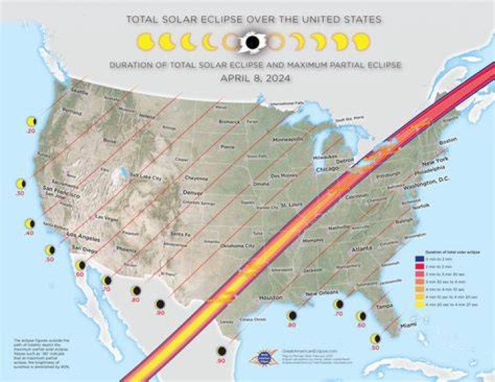 The solar eclipse in Northern Cascades National Park, Washington, USA &ndash; 21 Aug 2017