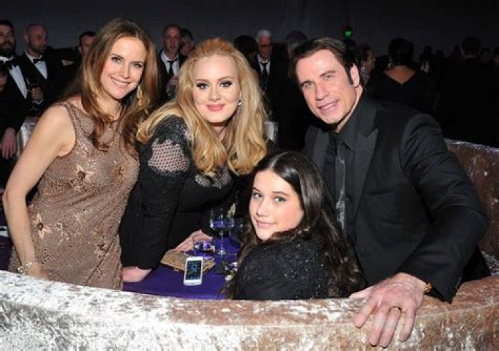 The Travoltas Pose With Adele