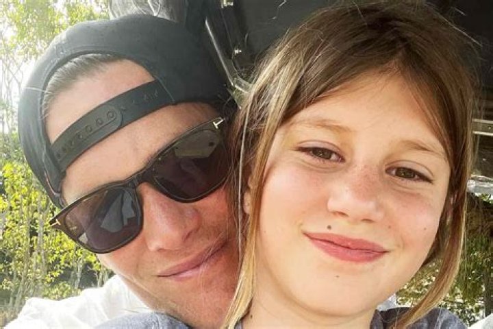 Tom Brady & his daughter at Super Bowl 2021