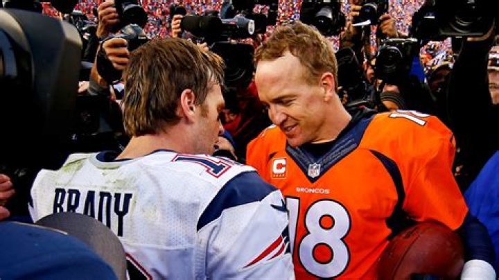 Tom Brady & Peyton Manning At The Super Bowl