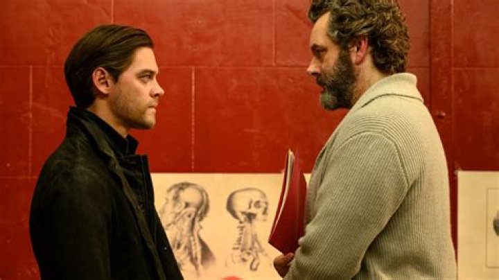 Tom Payne and Michael Sheen as Malcolm Bright and Martin Whitly