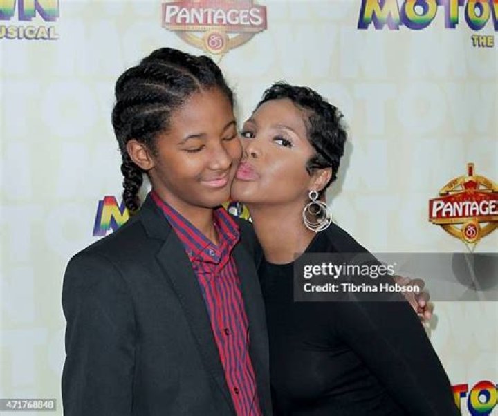 Toni Braxton and her son Diezel Braxton-Lewis at the season six premiere of &lsquo;Braxton Family Values&rsquo;