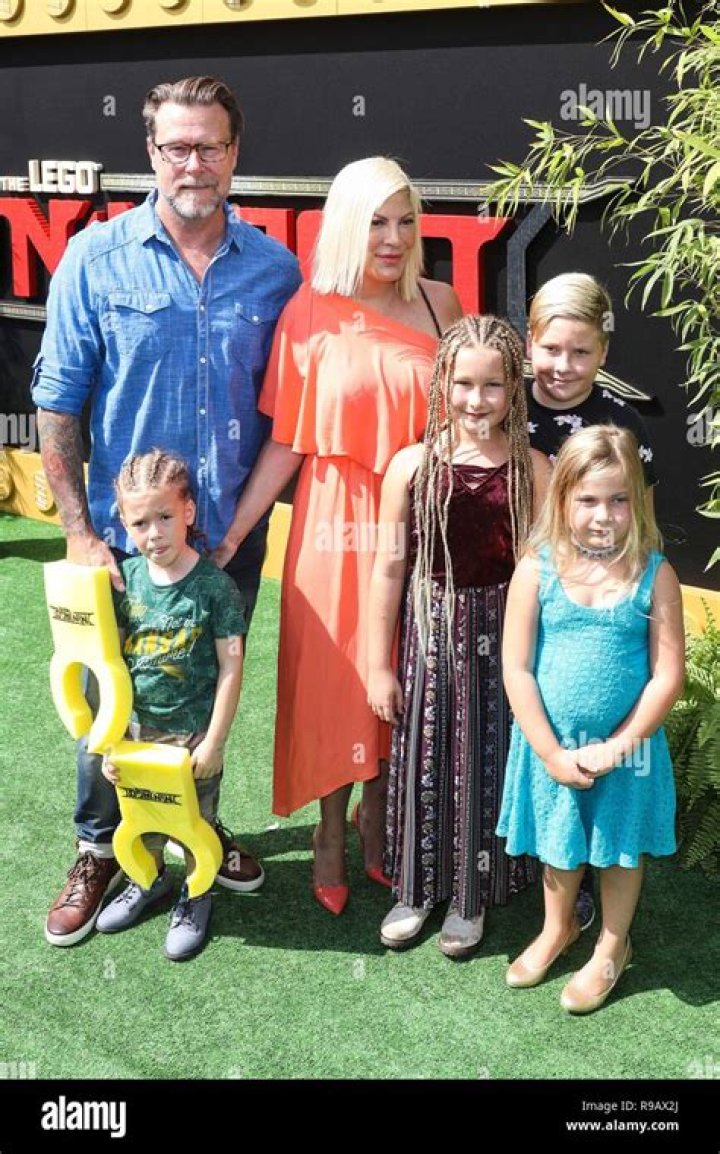 Tori Spelling, Dean McDermott, Stella McDermott, Finn McDermott, Hattie McDermott, Liam McDermott, Beau McDermott, The Stand for Kids Gala supporting The Luskin Orthopaedic Institute for Children at Universal Studios Backlot in Los Angeles, CA, USA on June 10 2023. Stand For Kids Gala Supporting The Luskin Orthopaedic Institute For Children - LA, Los Angeles, United States - 10 Jun 2023