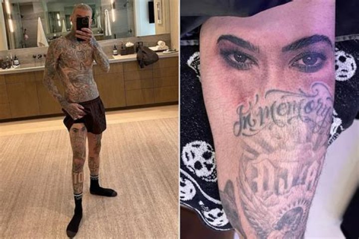 Travis Barker Debuts &lsquo;Kourtney&rsquo; Tattoo