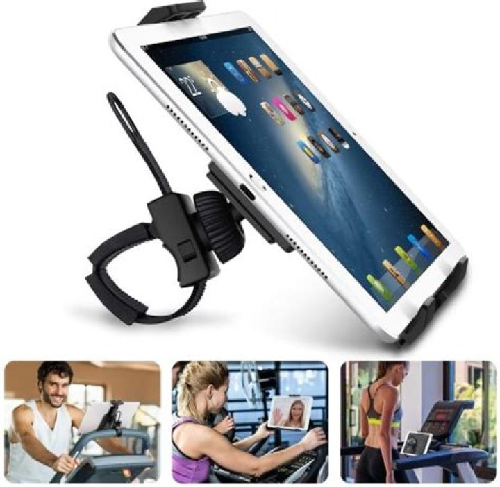 Turn Your Existing Exercise Bike Into A Peloton With This iPad Handlebar Mount That Makes Watching Videos Easy