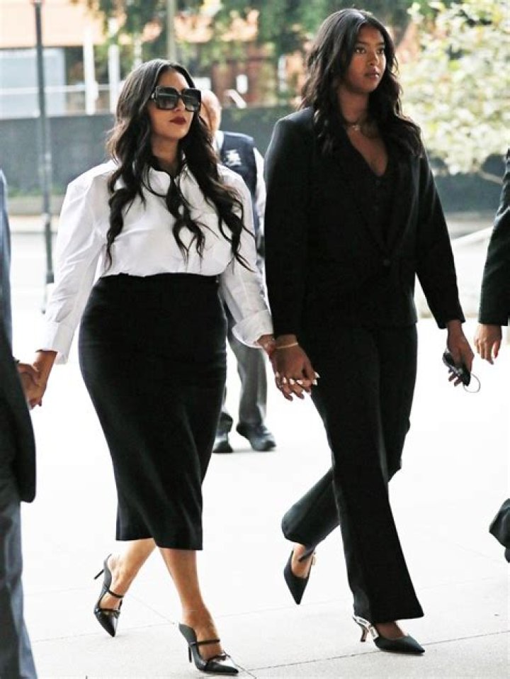 Vanessa Bryant arrives in court with her daughter Natalia Bryant