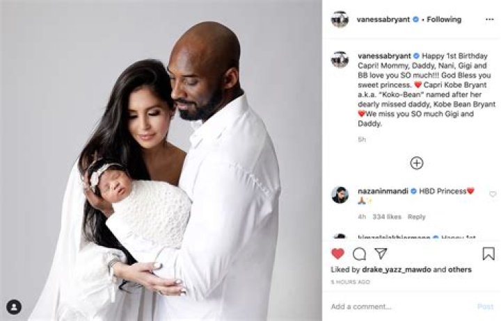 Vanessa Bryant Celebrates Daughter Koko’s 1st Birthday & Brings Up How She’s Named After ‘Dearly Missed’ Dad Kobe