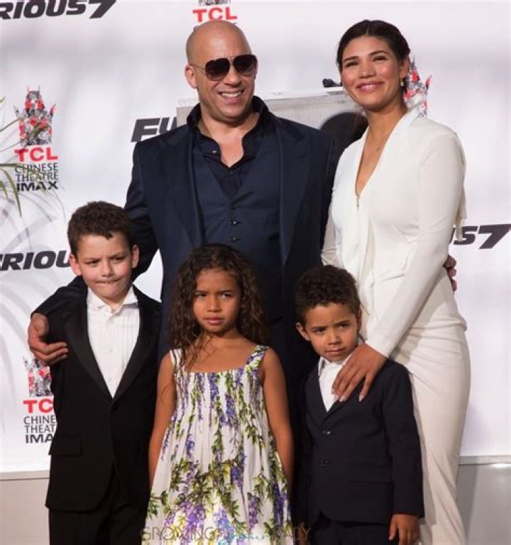 Vin Diesel And His Family At The &lsquo;F7&rsquo; Premiere