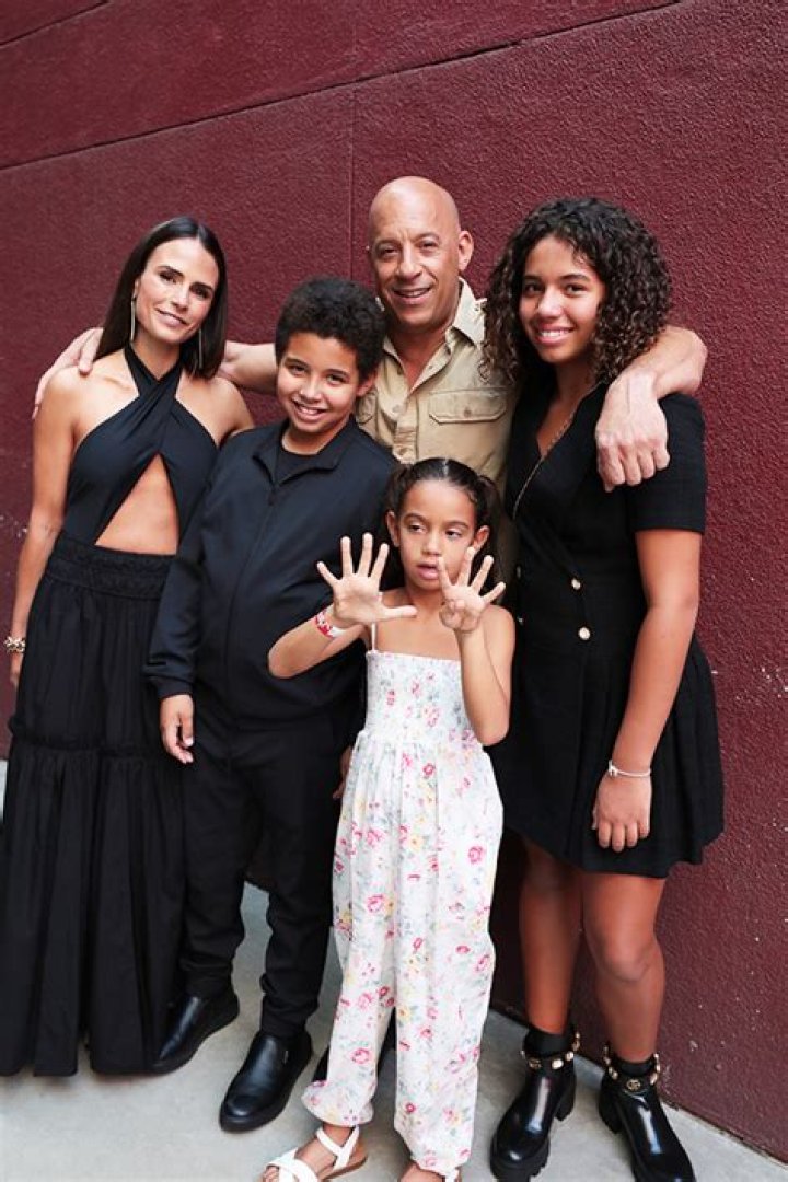 vin diesel and his kids hania, vincent, and pauline