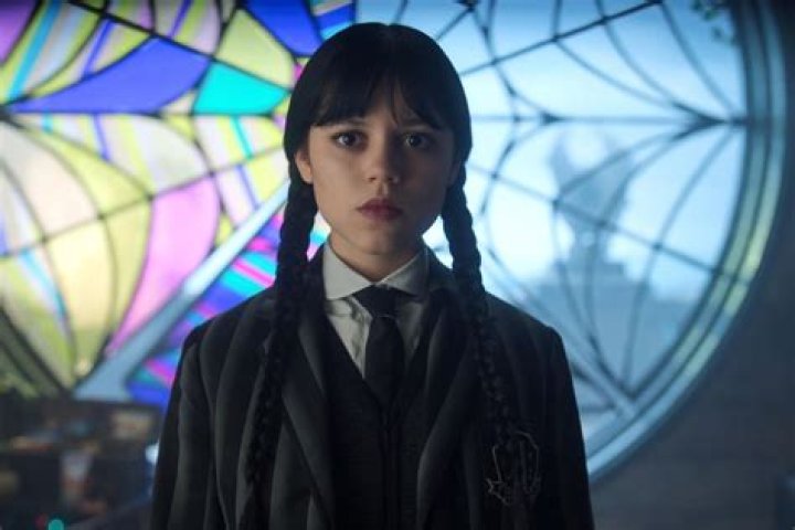 Wednesday. Jenna Ortega as Wednesday Addams in Wednesday. Cr. Matthias Clamer/Netflix &copy; 2022