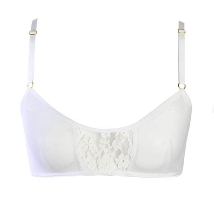 white bralette