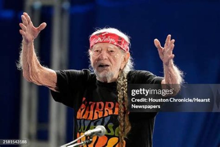 Willie Nelson Blows a Kiss at Farm Aid