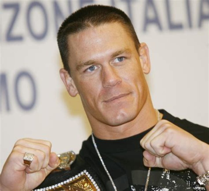 World wrestling entertainment superstar John Cena poses for photographers, prior to a press conference in San Remo, Italy, Thursday, March 2, 2006. John Cena is one of the international guest stars featuring in the "Festival di Sanremo" show, running on Italian State TV RAI through Saturday, March 4. (AP Photo/Luca Bruno)