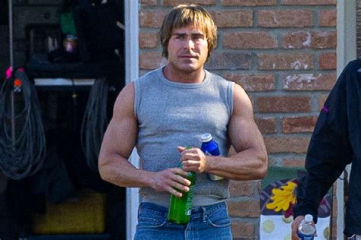 Zac Efron on Movie Set