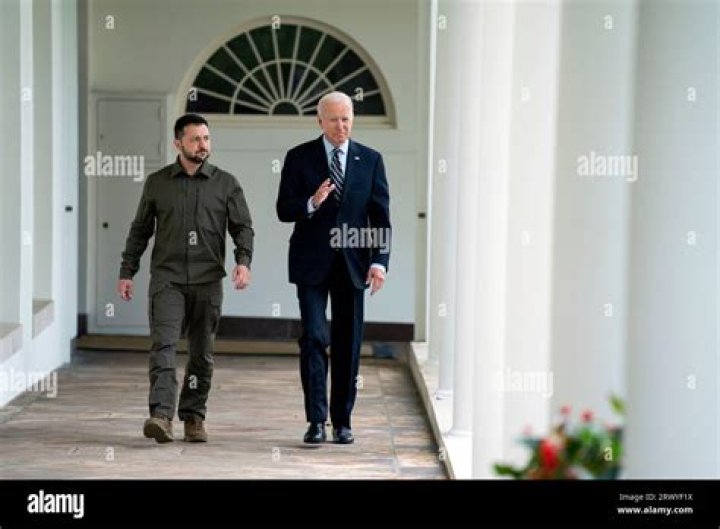 Zelenskyy & Biden Walk in the White House